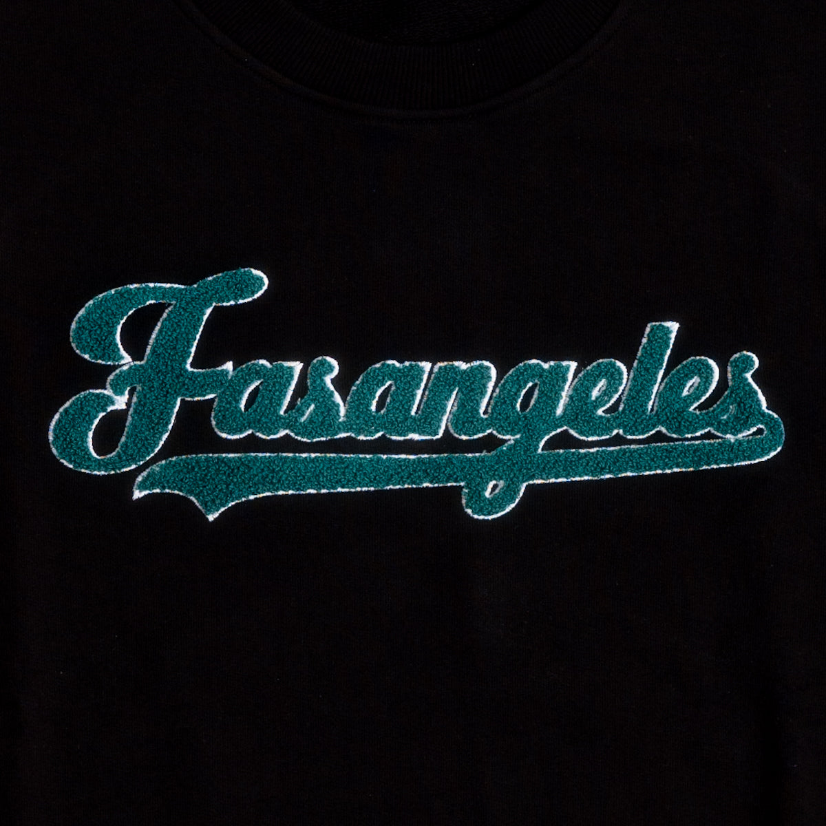Peluche Logo Black Crewneck