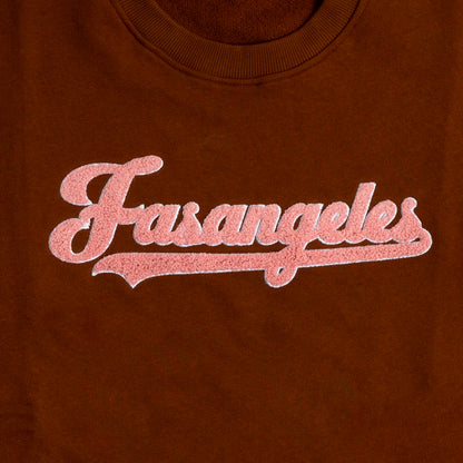 Peluche Logo Mocha Crewneck