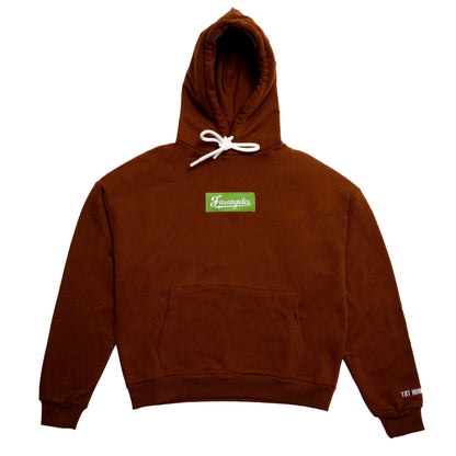 Brat on Mocha Brown Hoodie