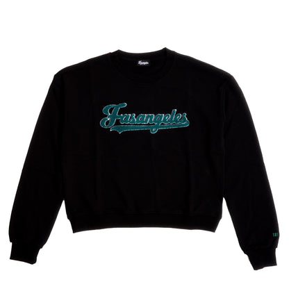 Peluche Logo Black Crewneck