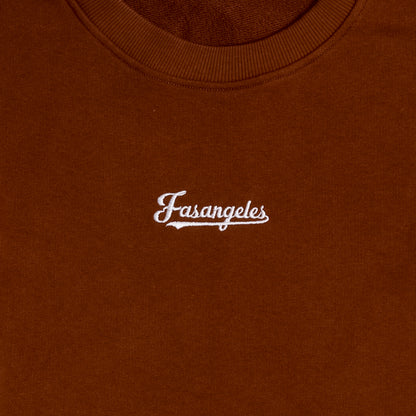 Basic Logo Mocha Crewneck