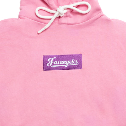 Purple on Pink Demure Hoodie